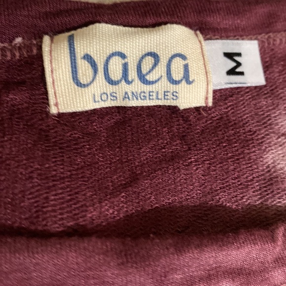 BAEA Tie Dye Coco Peplum Tunic Long Sleeve Top NWT Size M - Picture 8 of 12